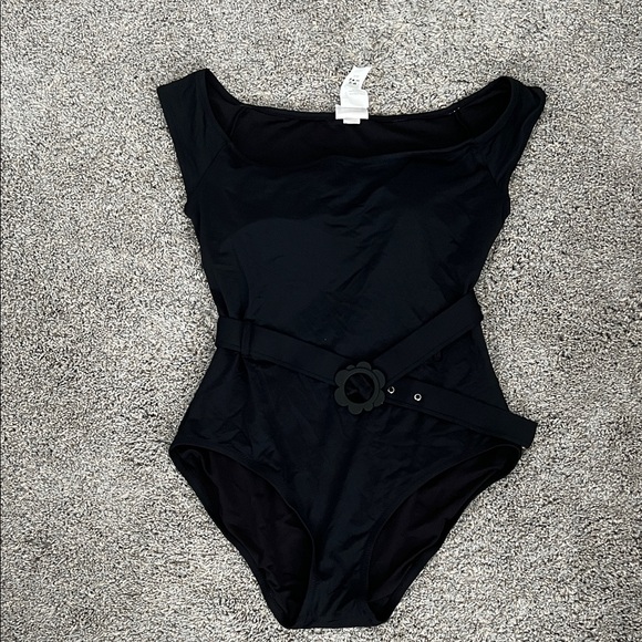 Kate Spade Classic Black One Piece Swimsuit - Picture 1 of 3
